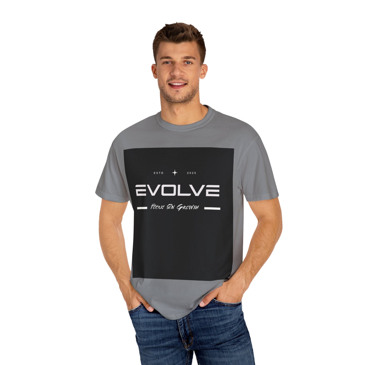 Evolve Unisex Garment-Dyed T-Shirt - Embrace Growth & Change