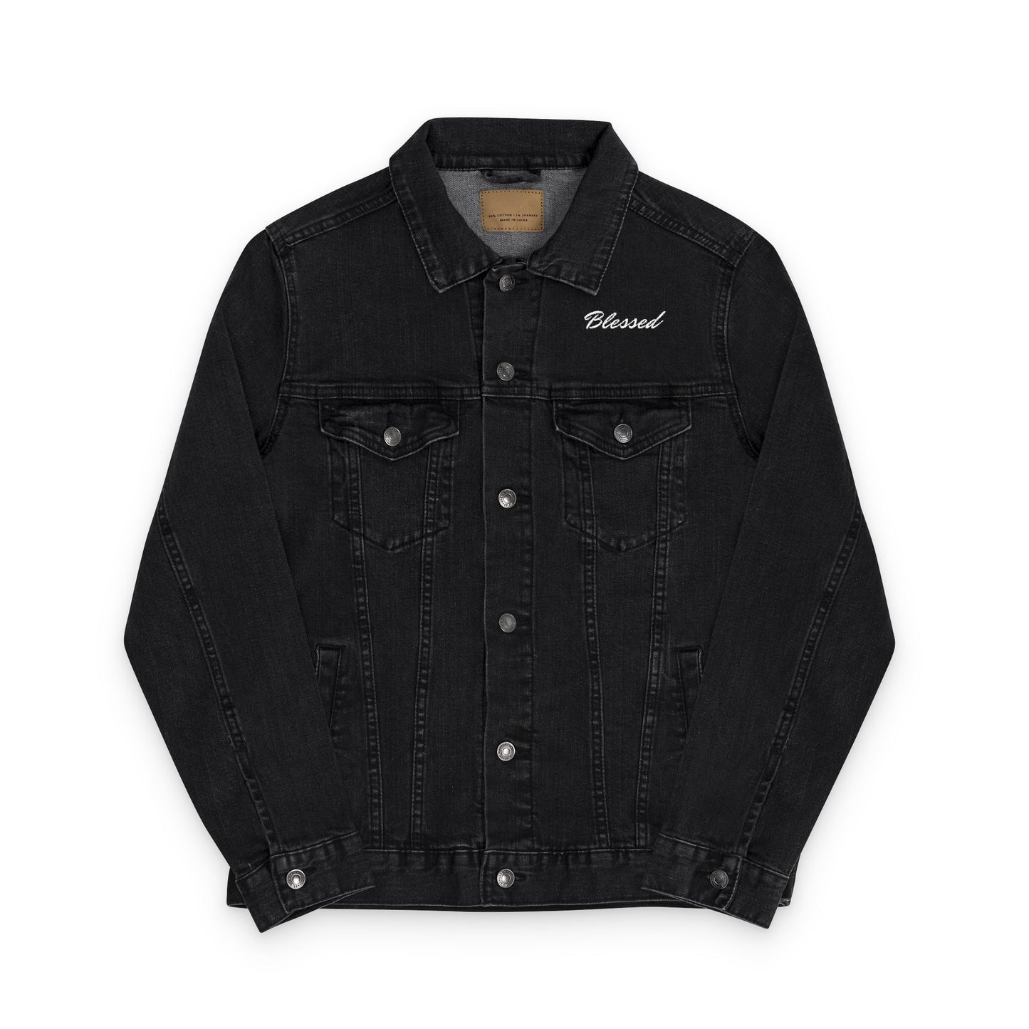 Unisex Denim Urban Vibes Jacket (Embroidery)