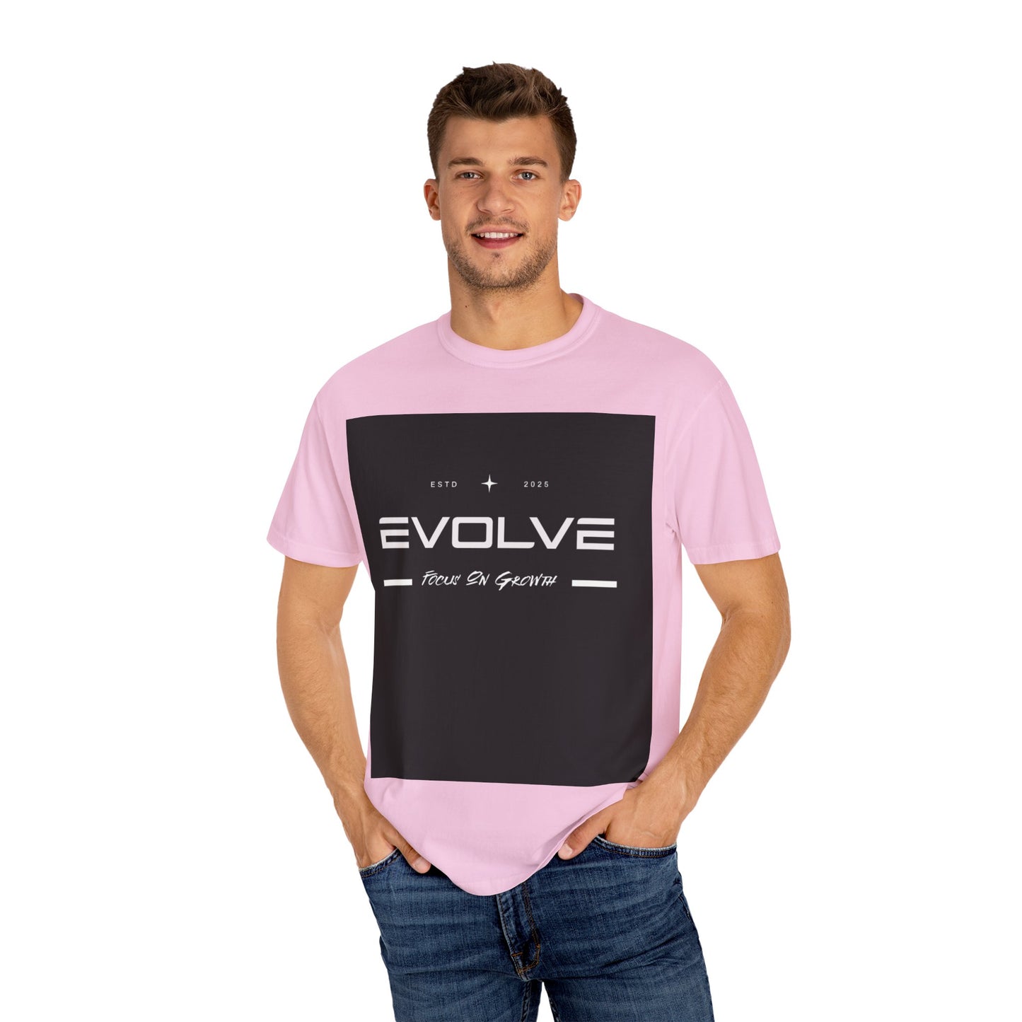 Evolve Unisex Garment-Dyed T-Shirt - Embrace Growth & Change